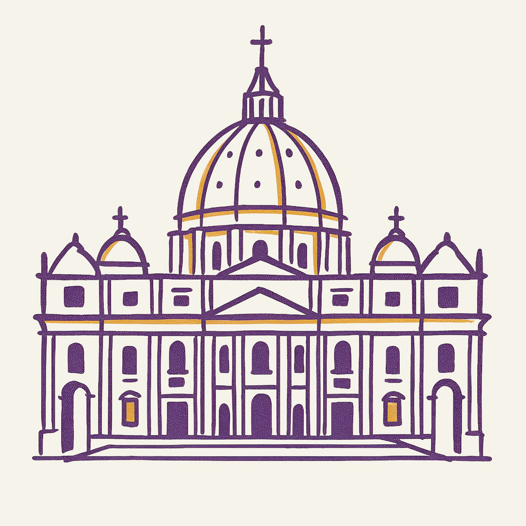 St. Peter Basilica - Vatican City Vacation rental - Digital Drawing
